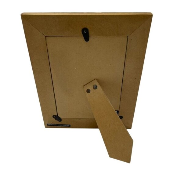 Concepts Black and White Marbled Mosaic Photo Frame 5x7 Brass Accents Handmade - Picture 3 of 4